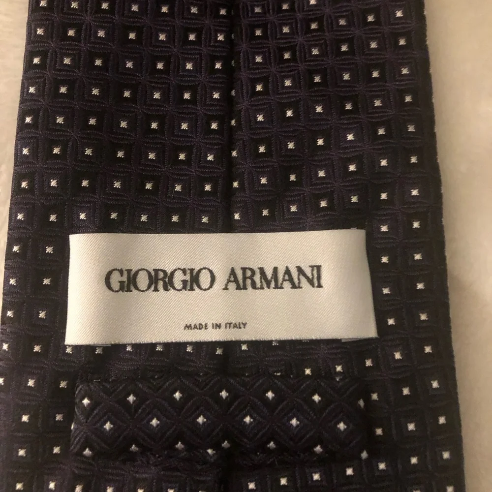 Armani dark purple Micro-Pattern Men's Tie
